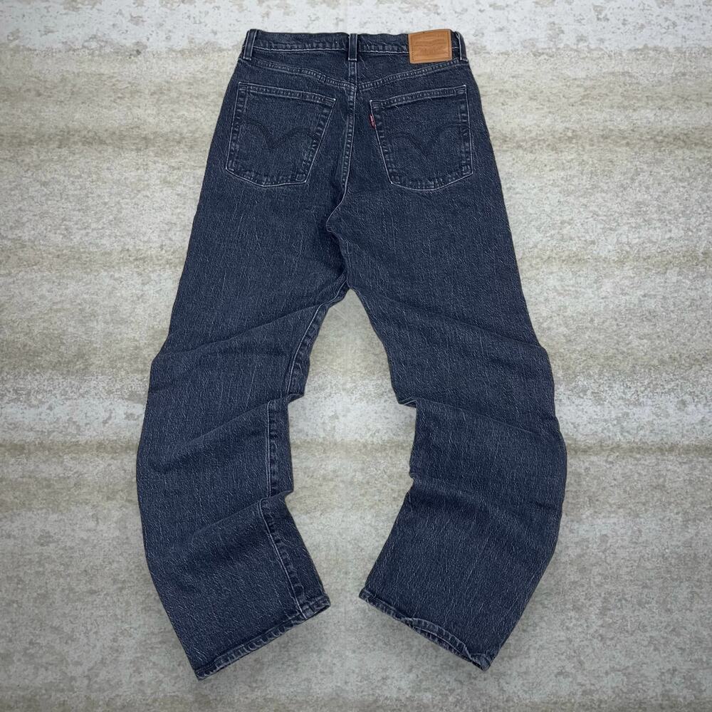 Vintage Y2K Levis Big E Jeans 501 29x30 Regular Straight Fit Jet Black Wash